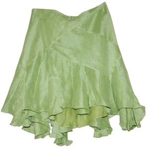 Handmade Max Studio green midi skirt. Woman SZ: S